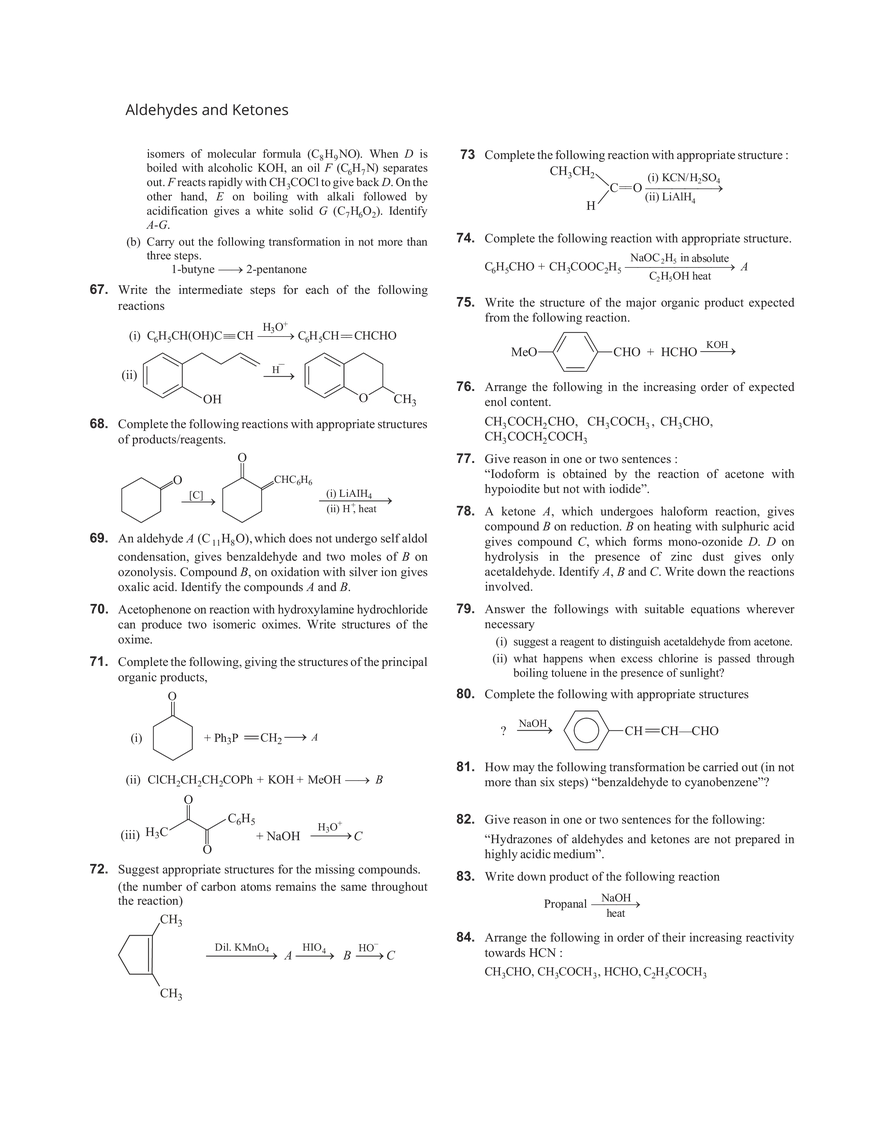 25 Aldehydes and Ketones - Page 17