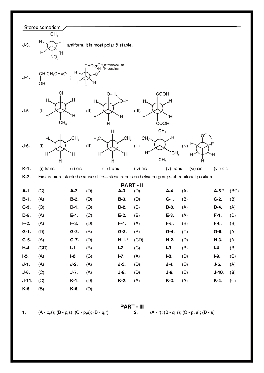 Stereoisomerism Exercises - Page 22