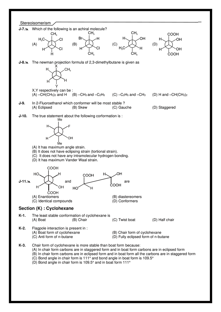 Stereoisomerism Exercises - Page 4