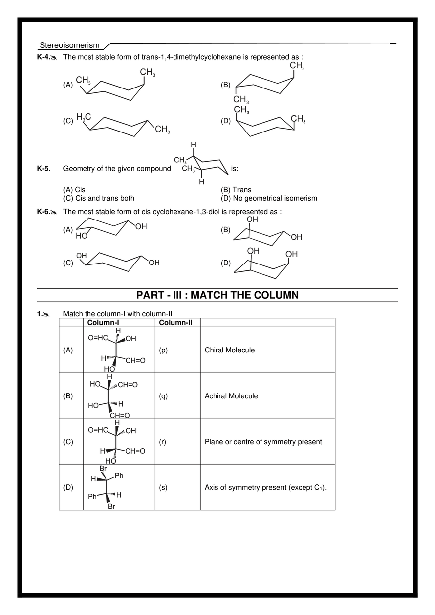 Stereoisomerism Exercises - Page 5
