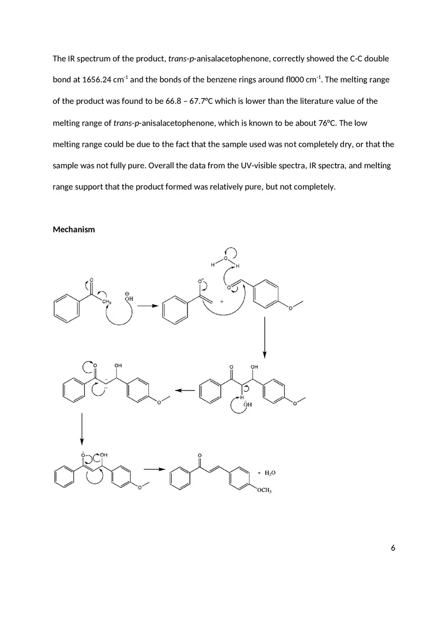 Aldol Condensation Reaction Preparation of Trans-p-Anisalacetophenone - Page 5