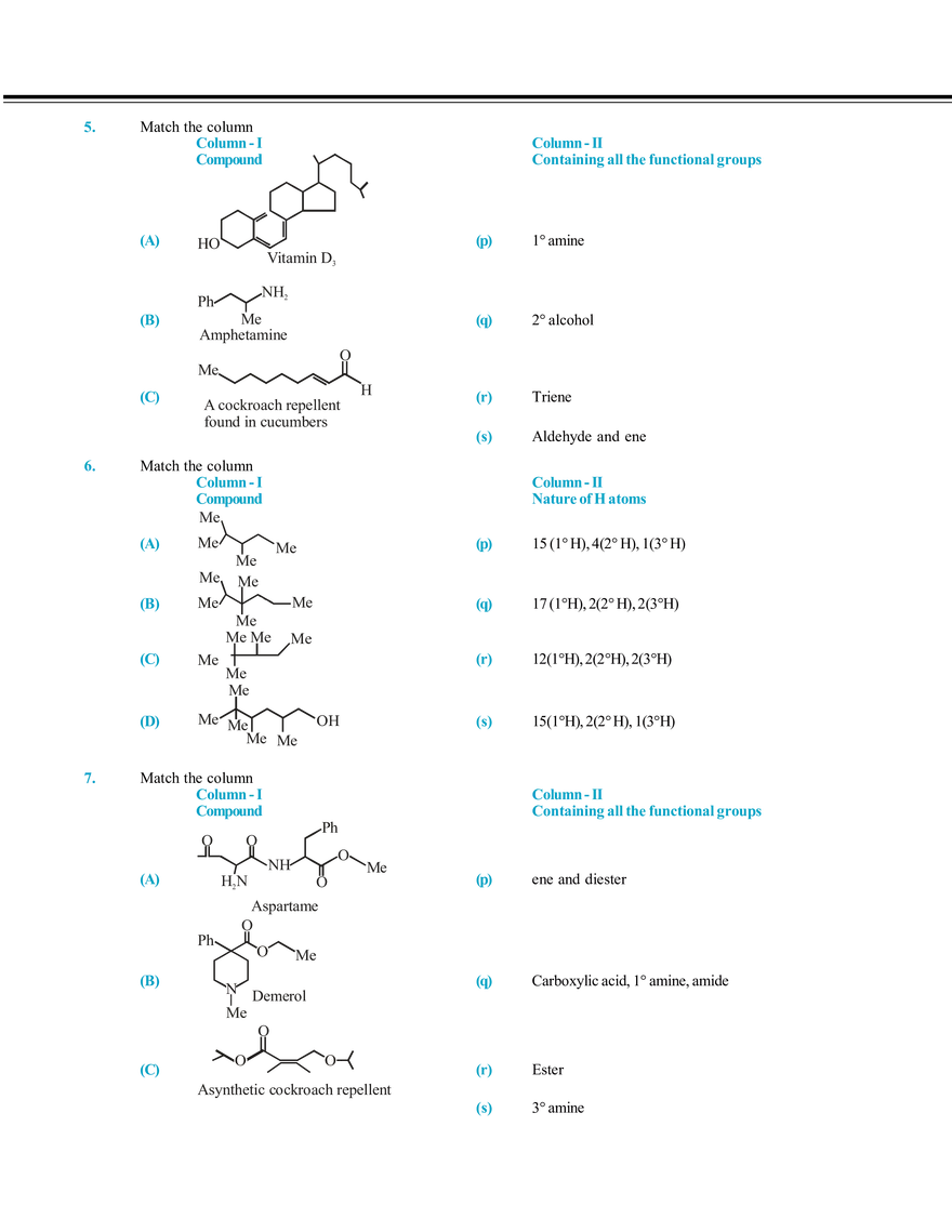 Nomenclature of Organic Compound Exercise # 3 - Page 2
