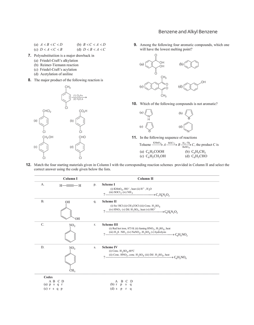 28 Benzene and Alkyl Benzene - Page 2