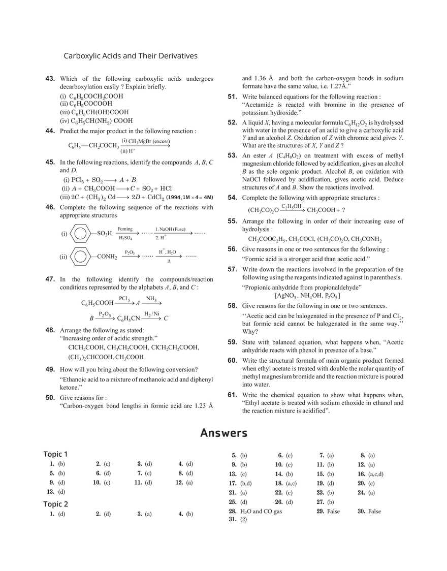 26 Carboxylic Acids and Their Derivatives - Page 13