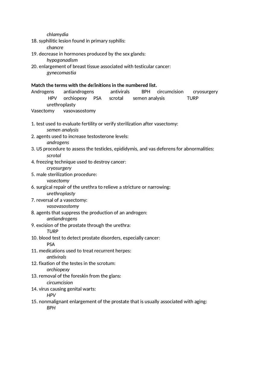 Medical Terminology Week 13 Assignment - Page 3