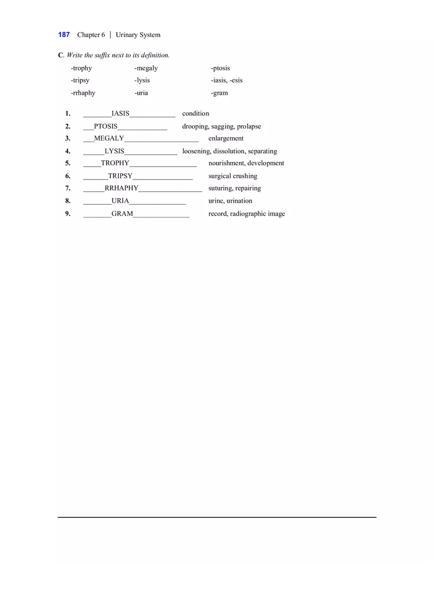 6.2 Urinary System Answers - Page 2