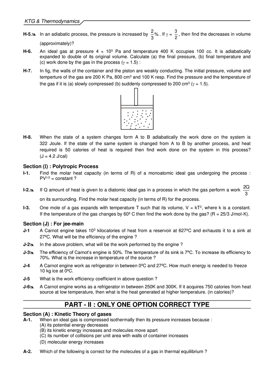 KTG & Thermodynamics Exercises - Page 26