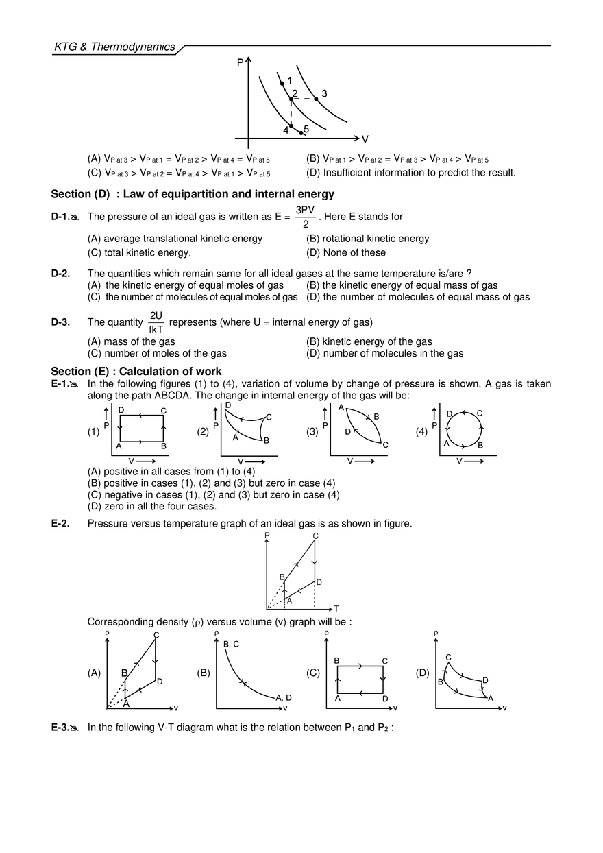 KTG & Thermodynamics Exercises - Page 28