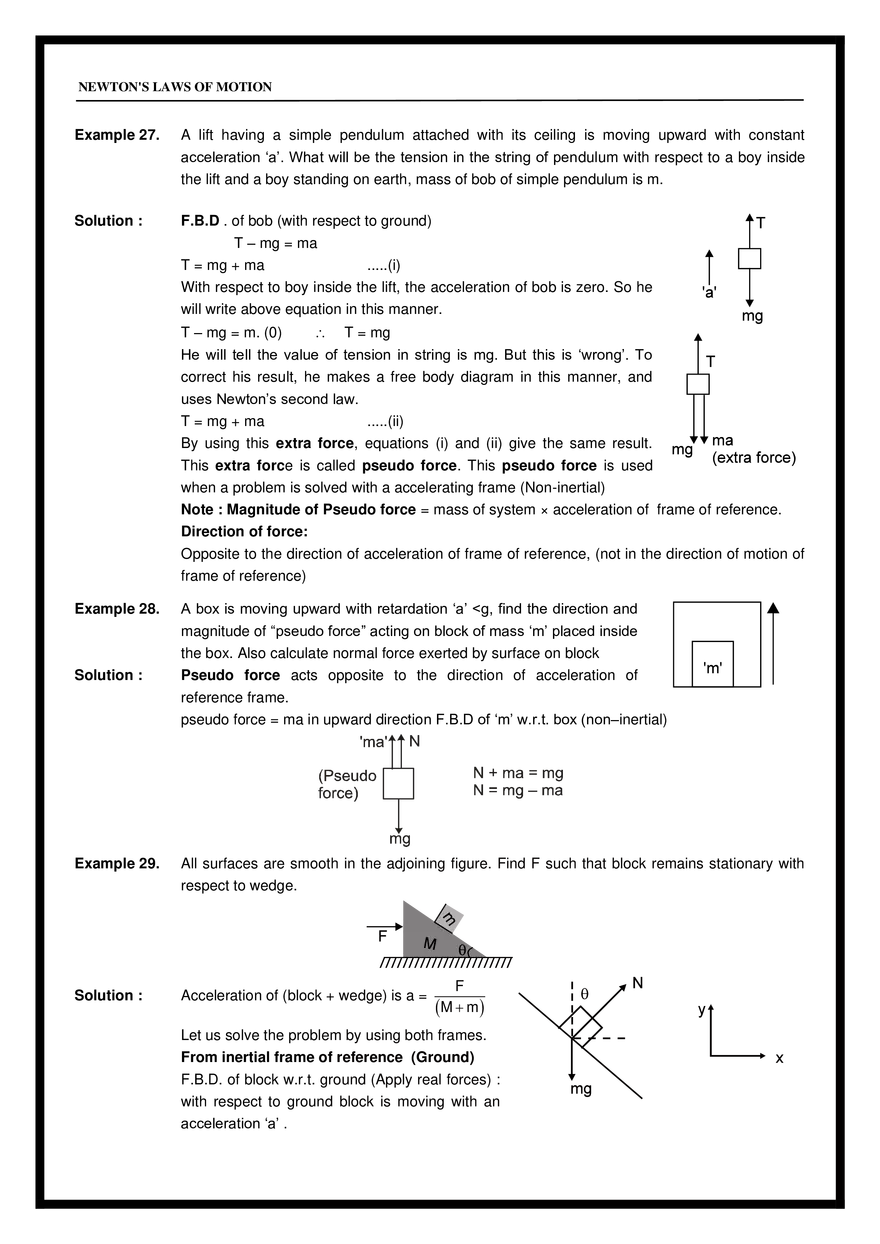 Chapter-6 Newton’s Laws of Motion - Page 14
