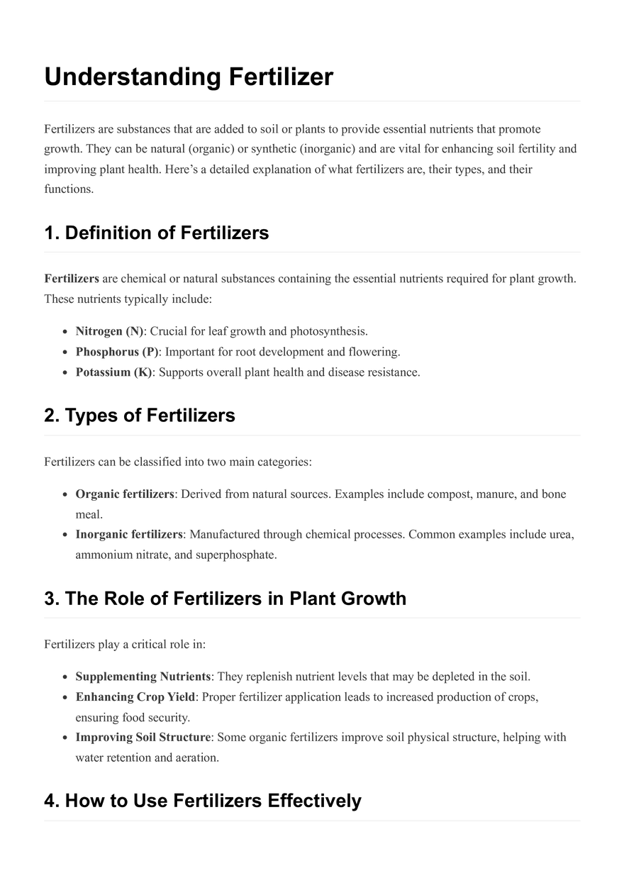 Understanding Fertilizer - Page 1