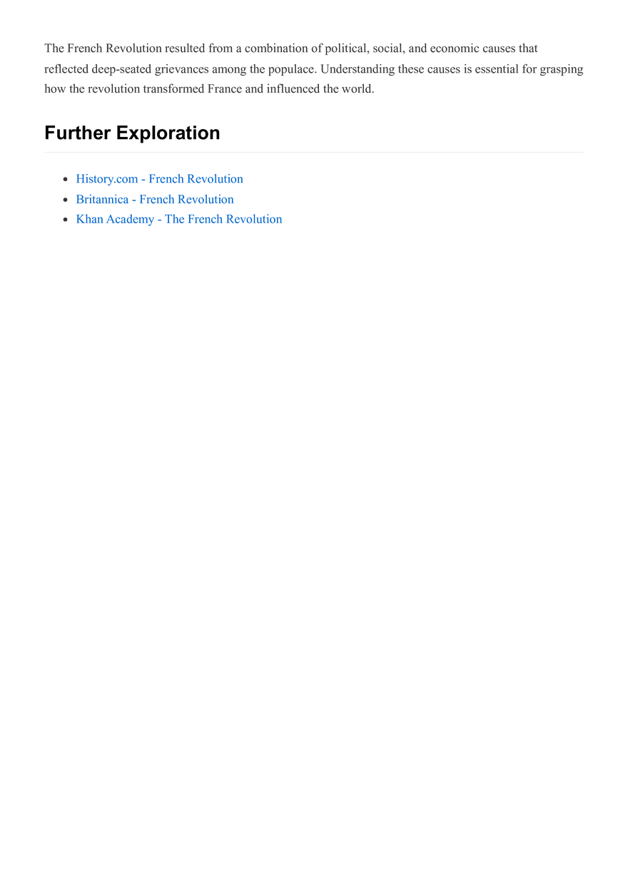 Causes of the French Revolution - Page 2