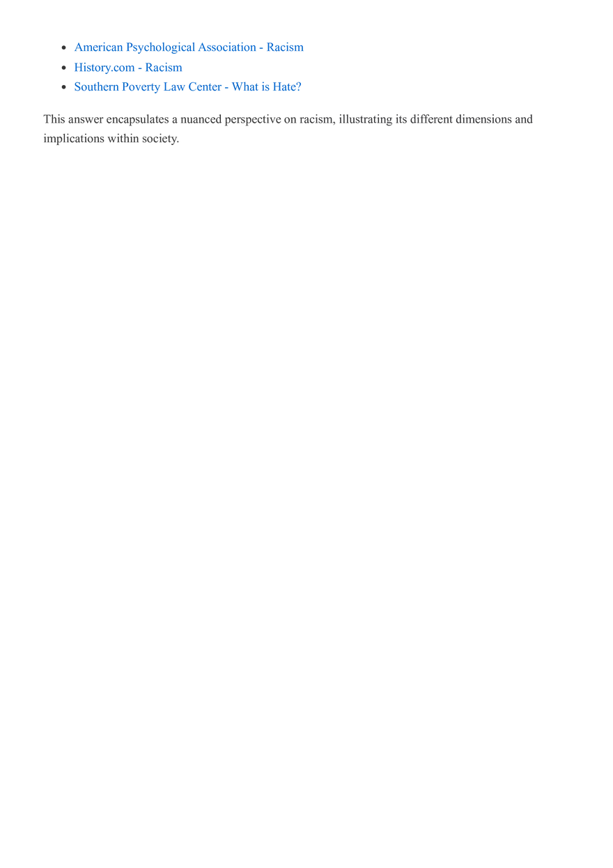 What is Racism? - Page 2