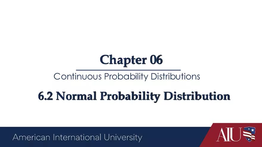 Continuous Probability Distributions - Page 8