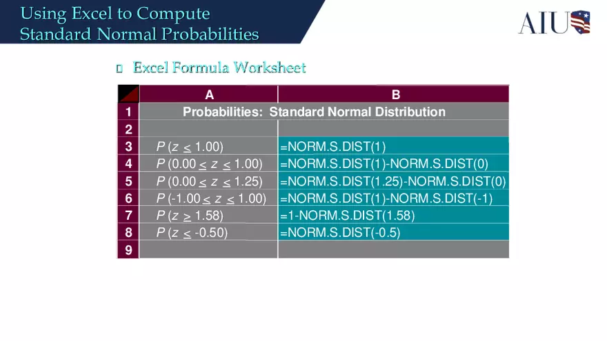 Continuous Probability Distributions - Page 25