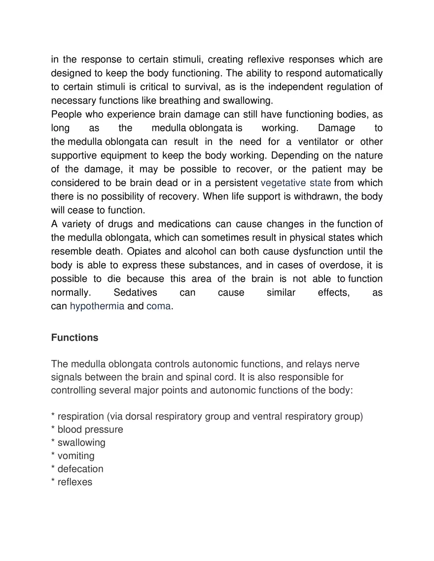 Ques 1 What is the Function of the Medulla Oblongata Organ - Page 2