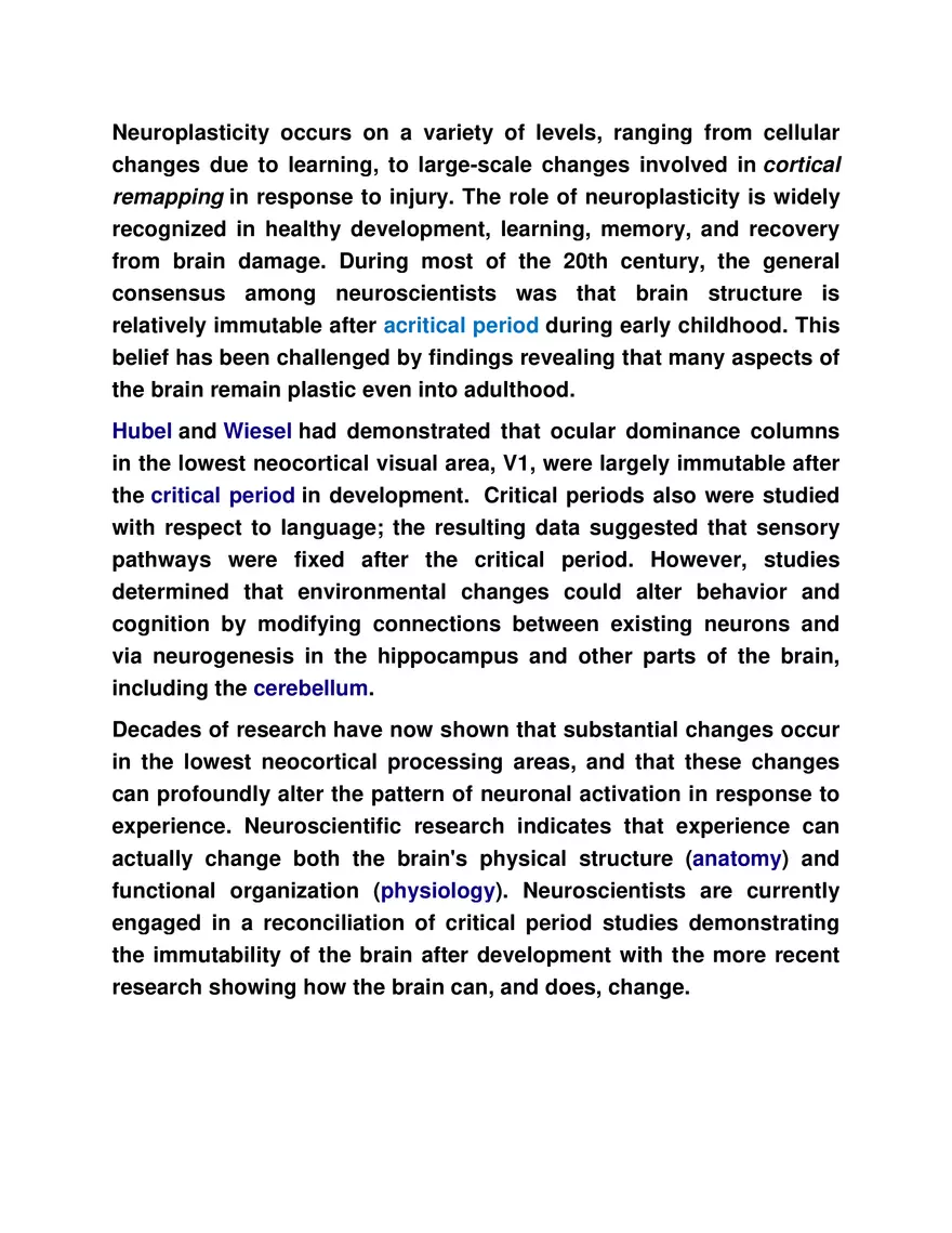 Neuroplasticity - Page 2