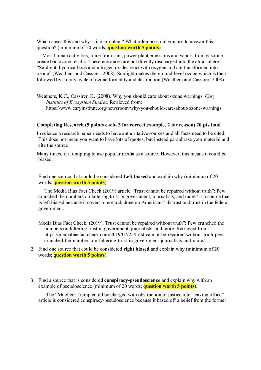 Bio Scavenger Hunt for Success - Page 2