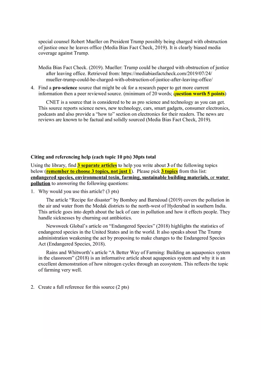 Bio Scavenger Hunt for Success - Page 3