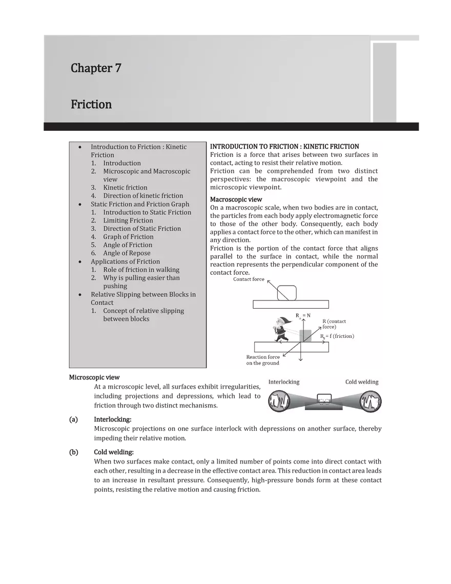 Chapter 7 Friction - Page 1