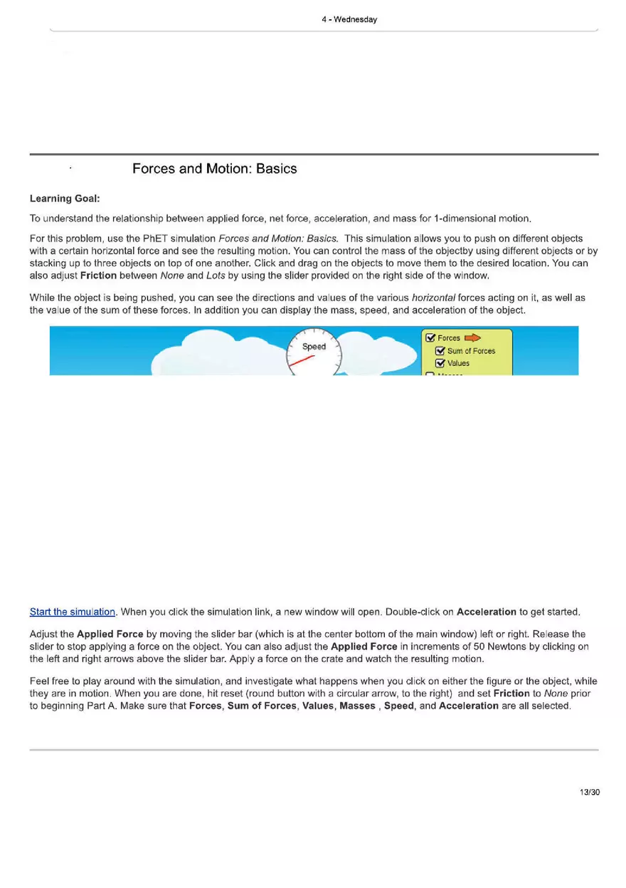 Forces and Motion. Basics - Page 1