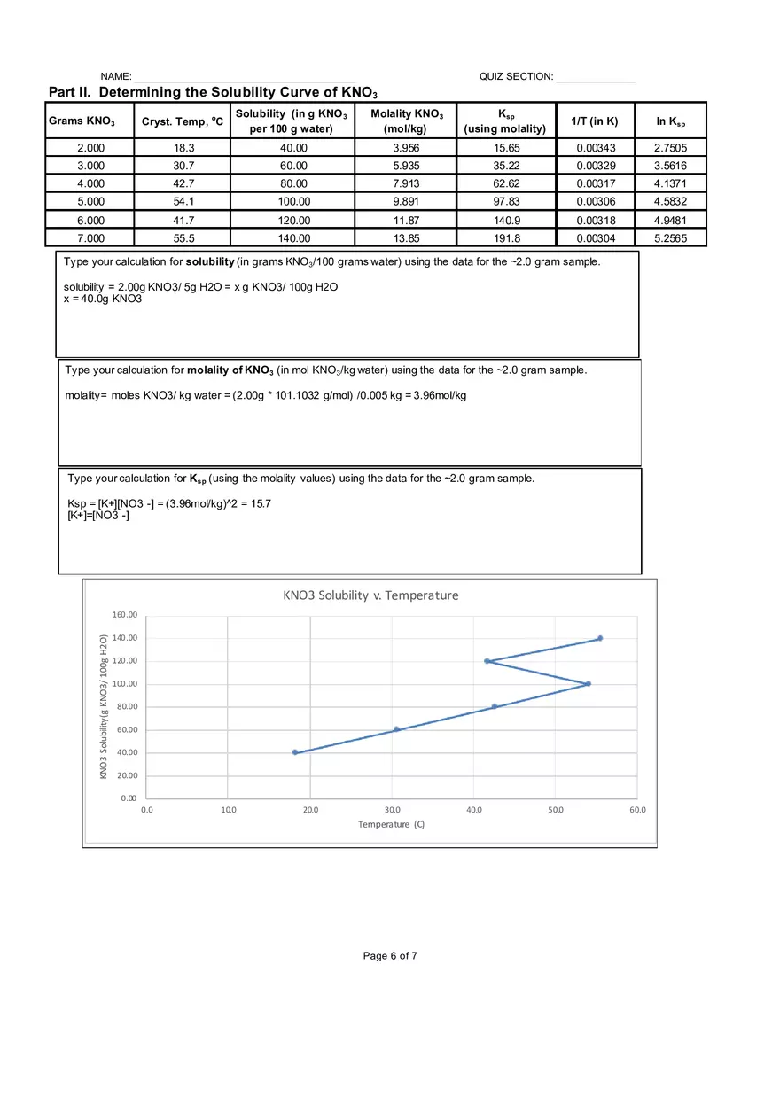 Data, Calculations, and Graphs - Page 5
