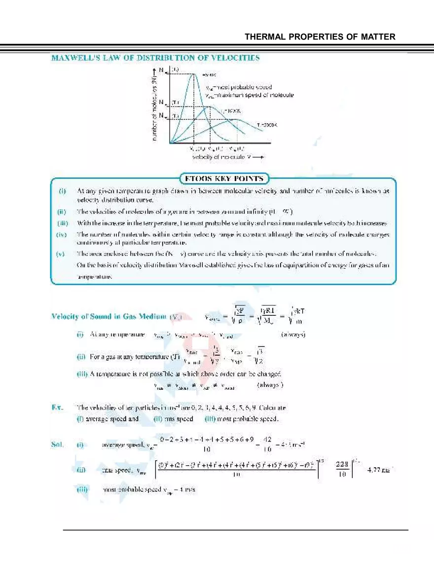 Kinetic Theory of Gases Notes - Page 5