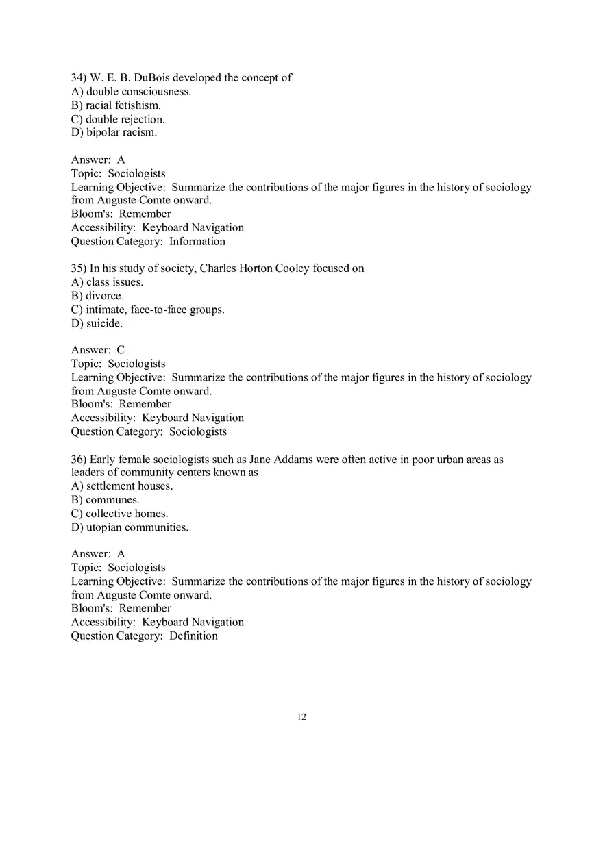 Chapter 01 Understanding Sociology Answers 2 - Page 3