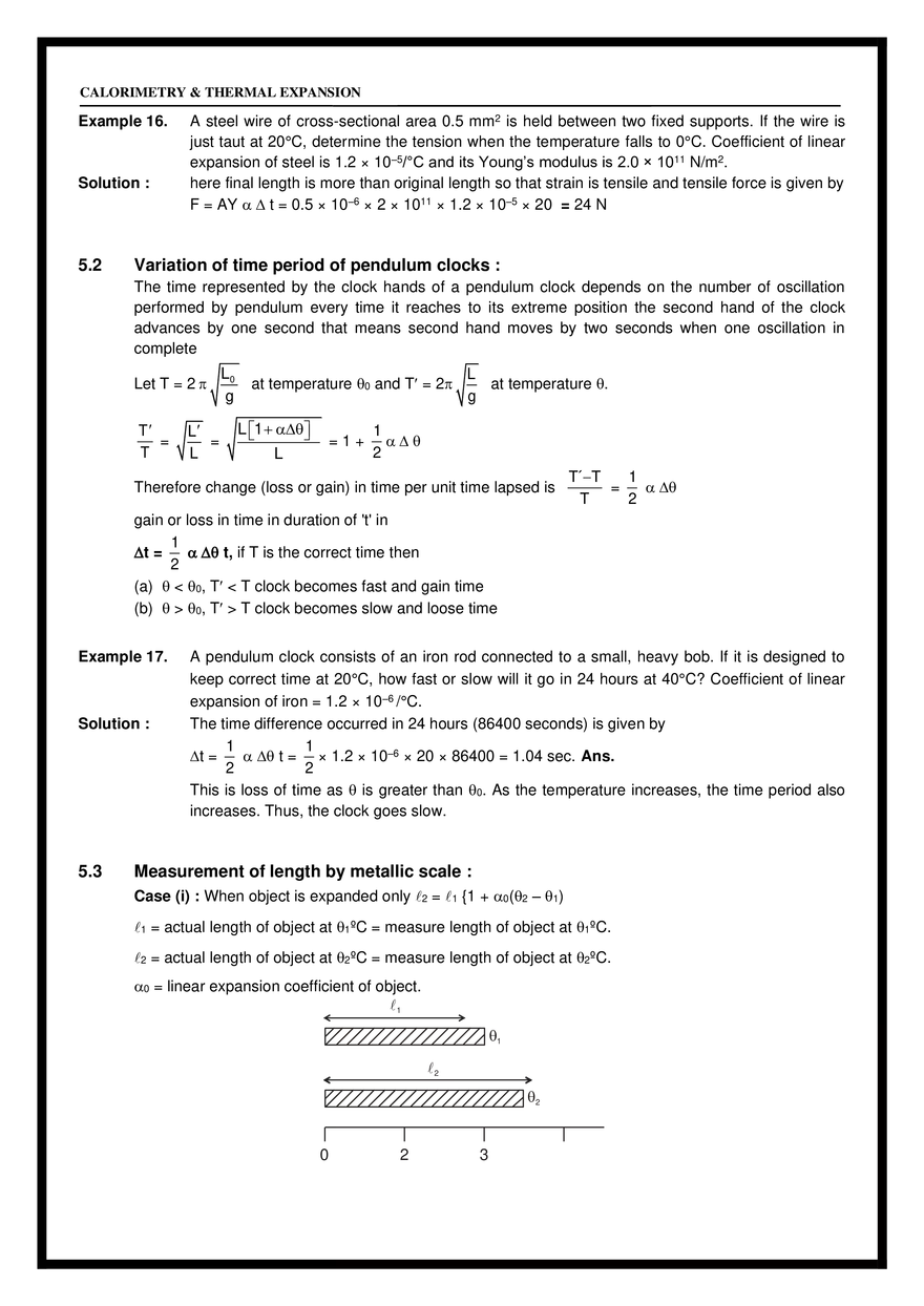 Chapter 20 Calorimetry and Thermal Expansion - Page 17