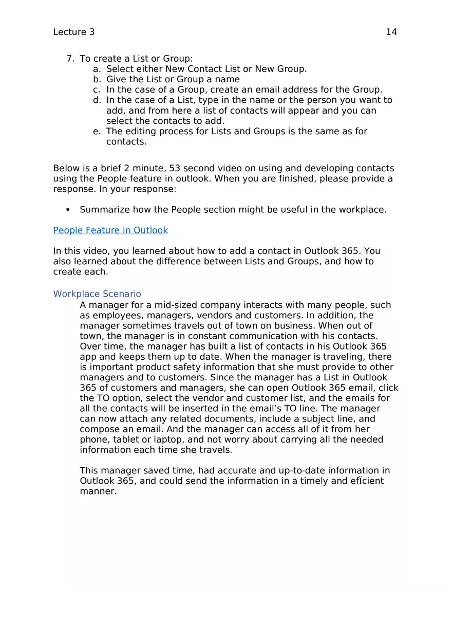 Lecture 3 - Microsoft Outlook - Page 6