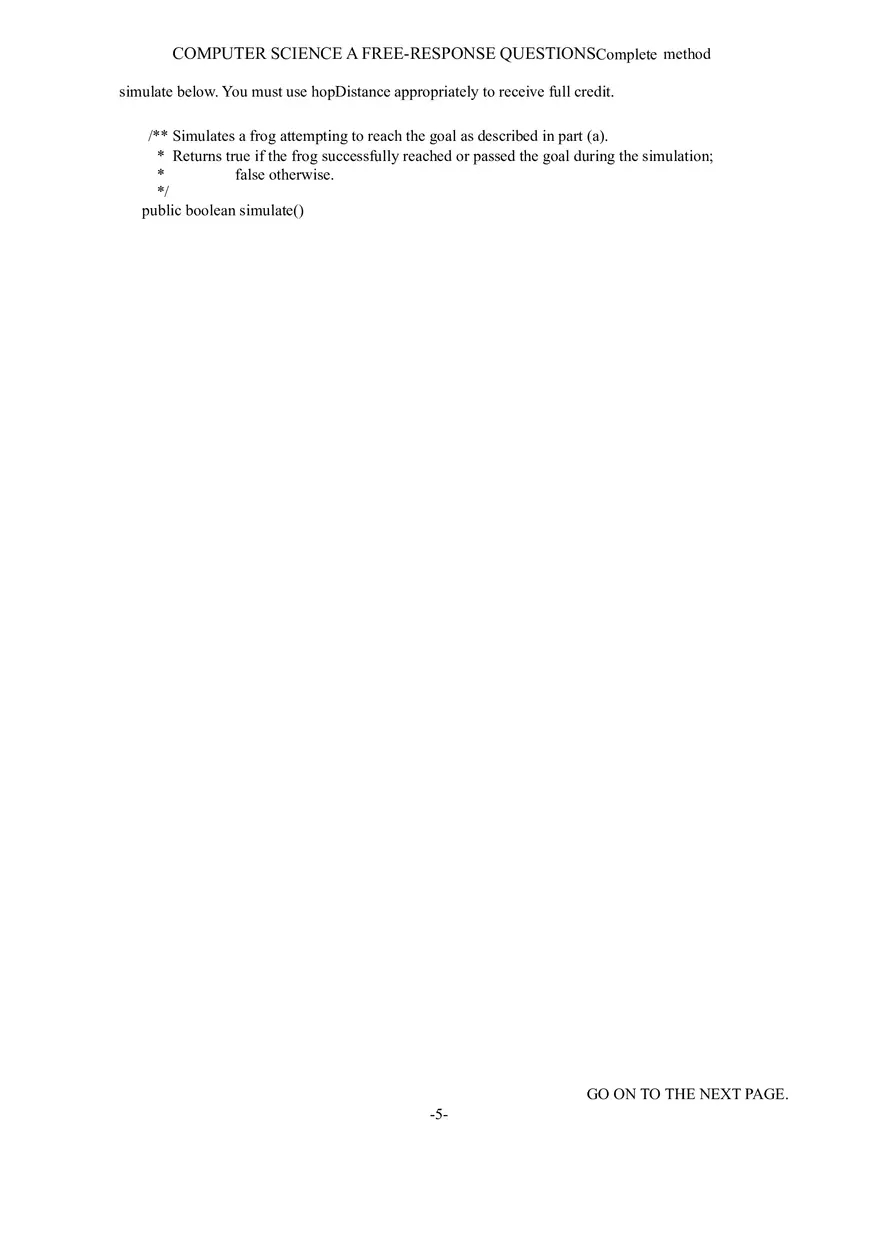 Computer Science a Free-Response Questions - Page 9