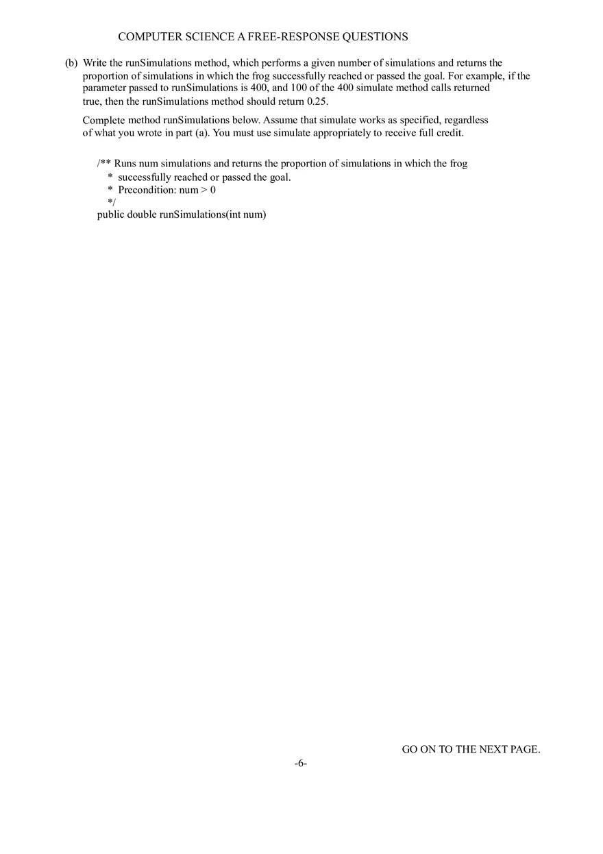 Computer Science a Free-Response Questions - Page 10