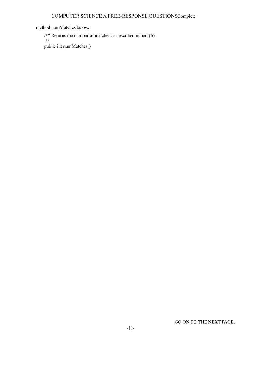 Computer Science a Free-Response Questions - Page 15