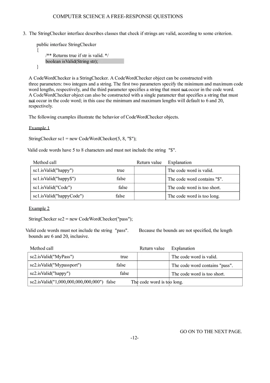 Computer Science a Free-Response Questions - Page 16