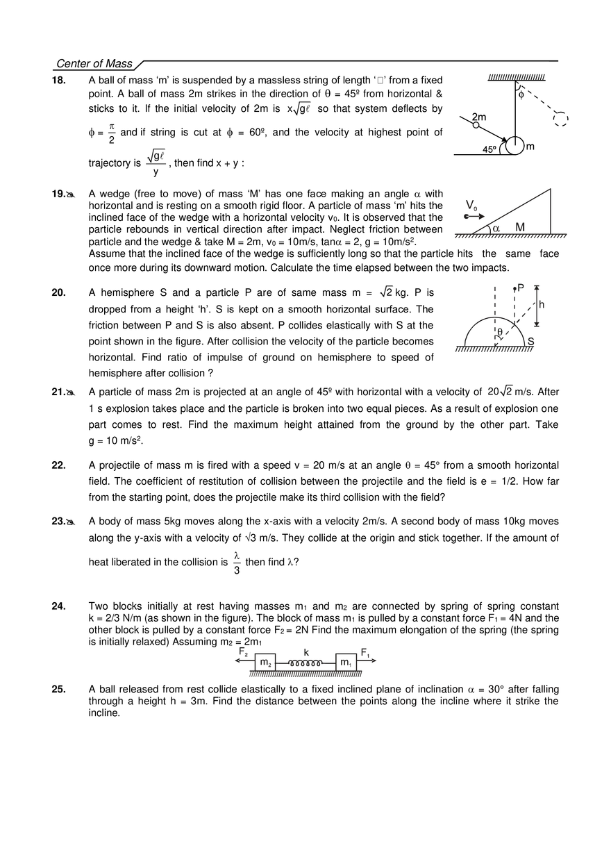 Center of Mass Exercises - Page 10