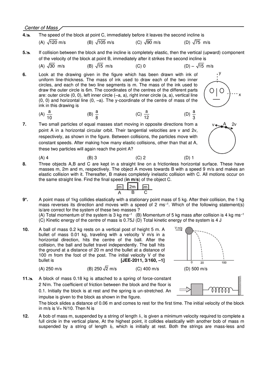 Center of Mass Exercises - Page 18