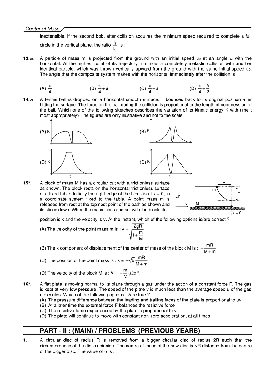 Center of Mass Exercises - Page 19