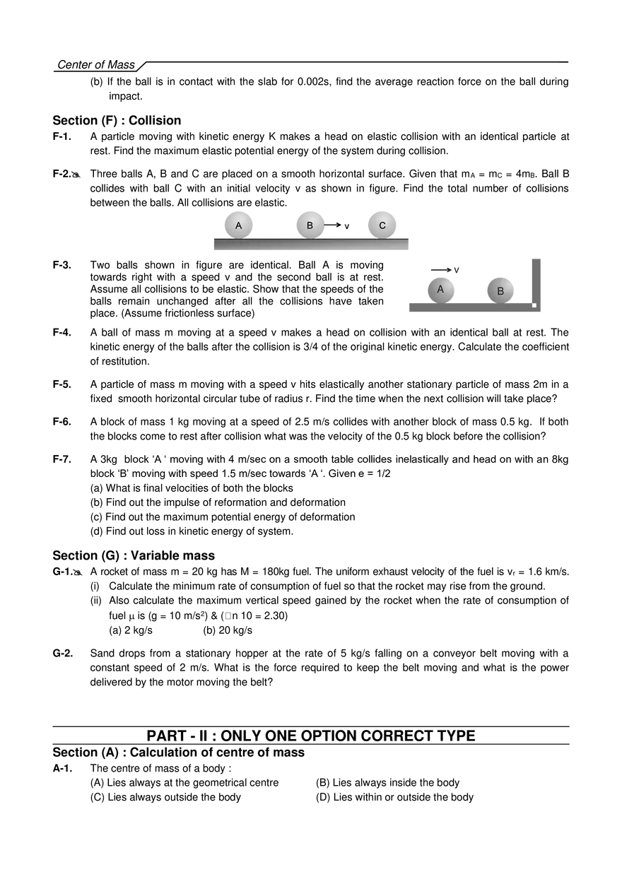 Center of Mass Exercises - Page 23