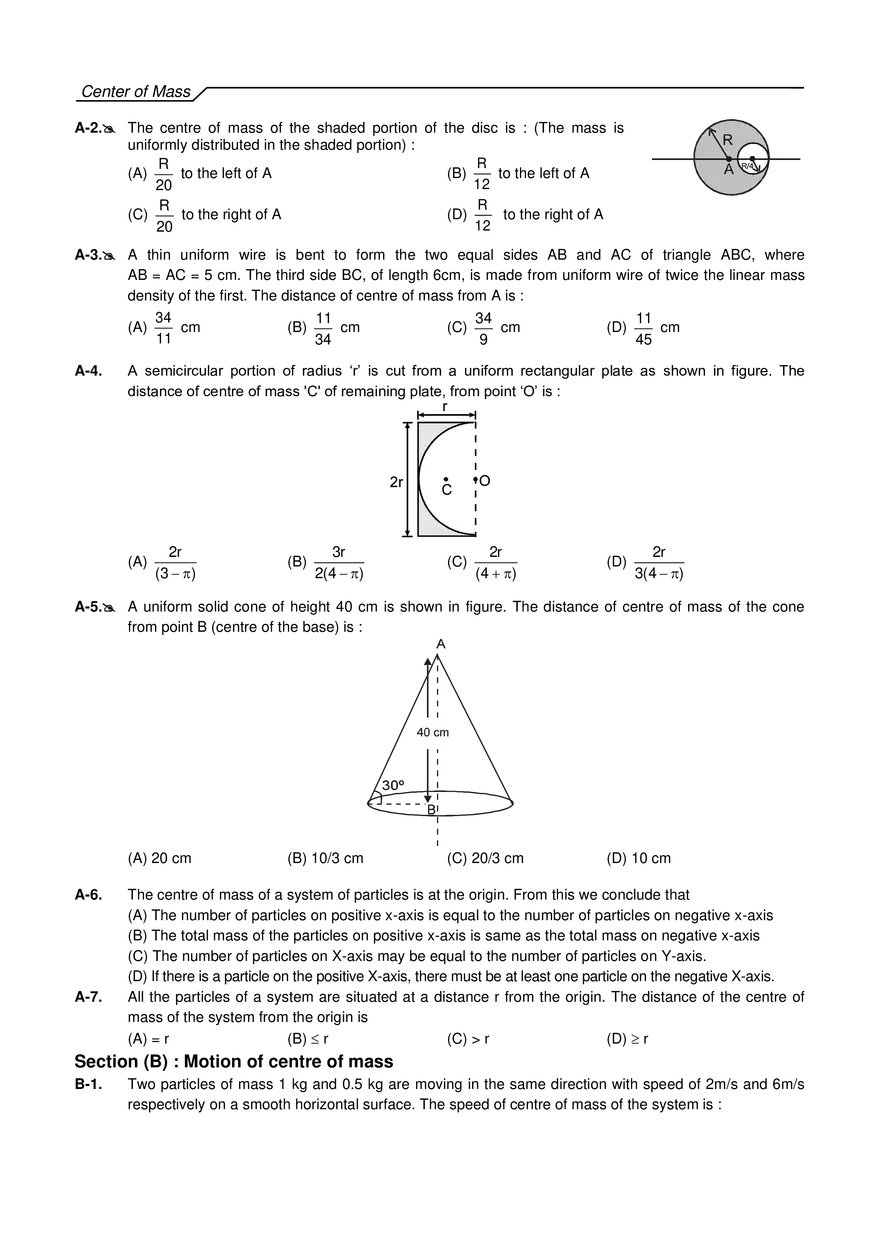 Center of Mass Exercises - Page 24