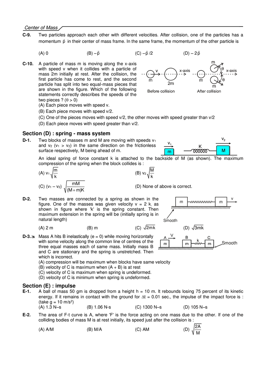 Center of Mass Exercises - Page 27