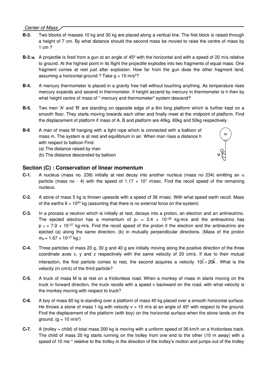 Center of Mass Exercises - Page 2