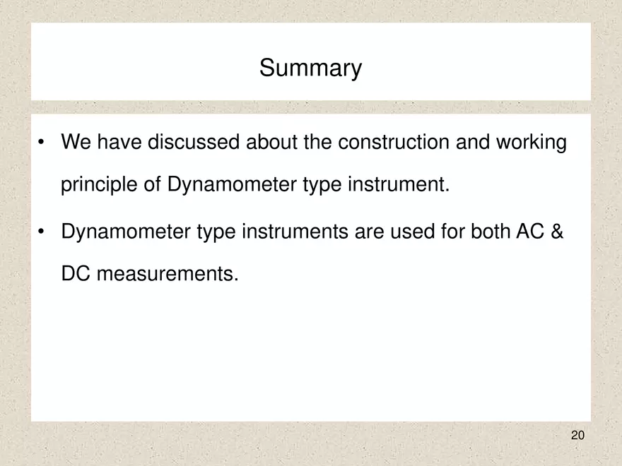 Construction of Electrodynamometer Type Instrument - Page 10