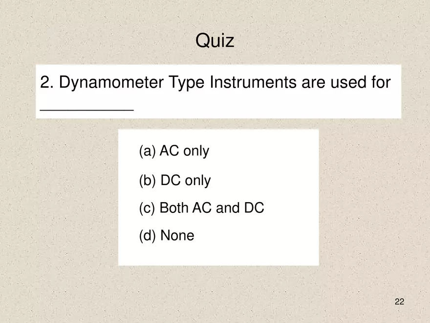 Construction of Electrodynamometer Type Instrument - Page 12