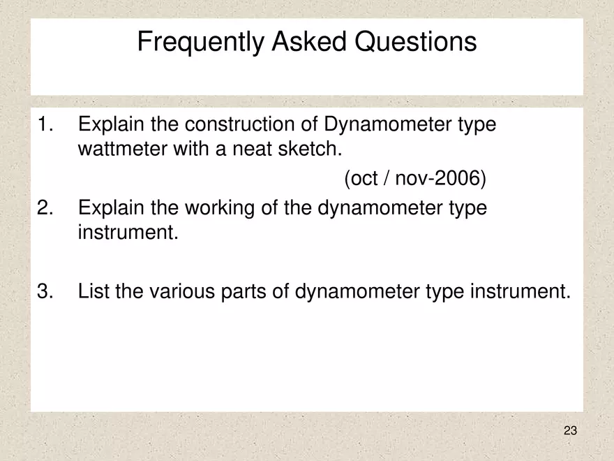 Construction of Electrodynamometer Type Instrument - Page 14