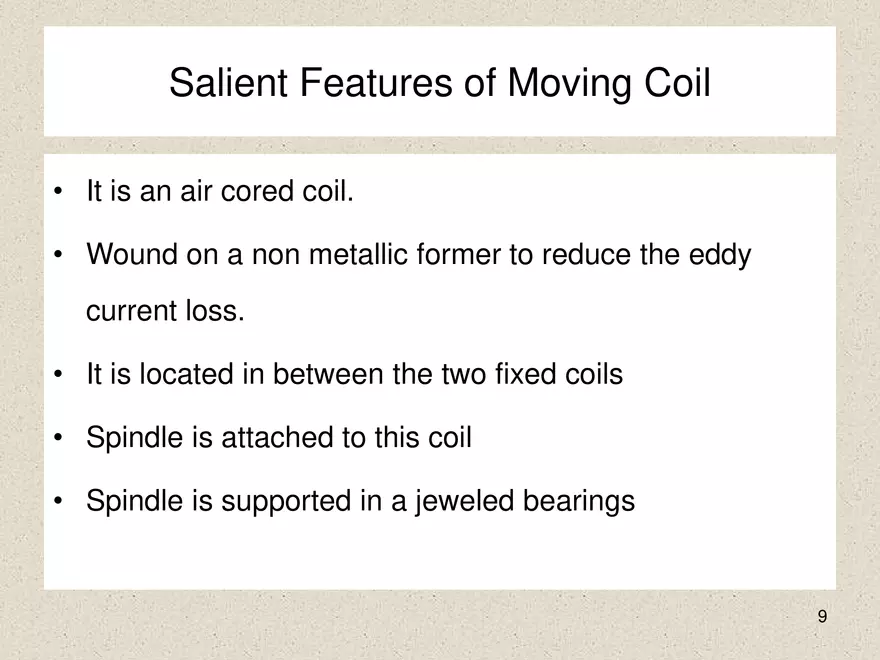 Construction of Electrodynamometer Type Instrument - Page 18