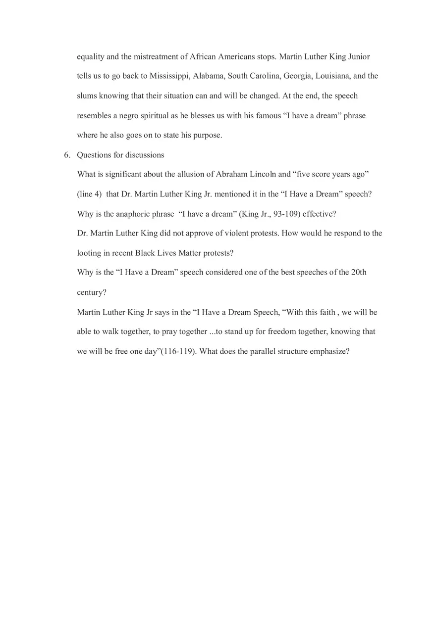 “I Have a Dream Speech” by Martin Luther King Jr - Page 4