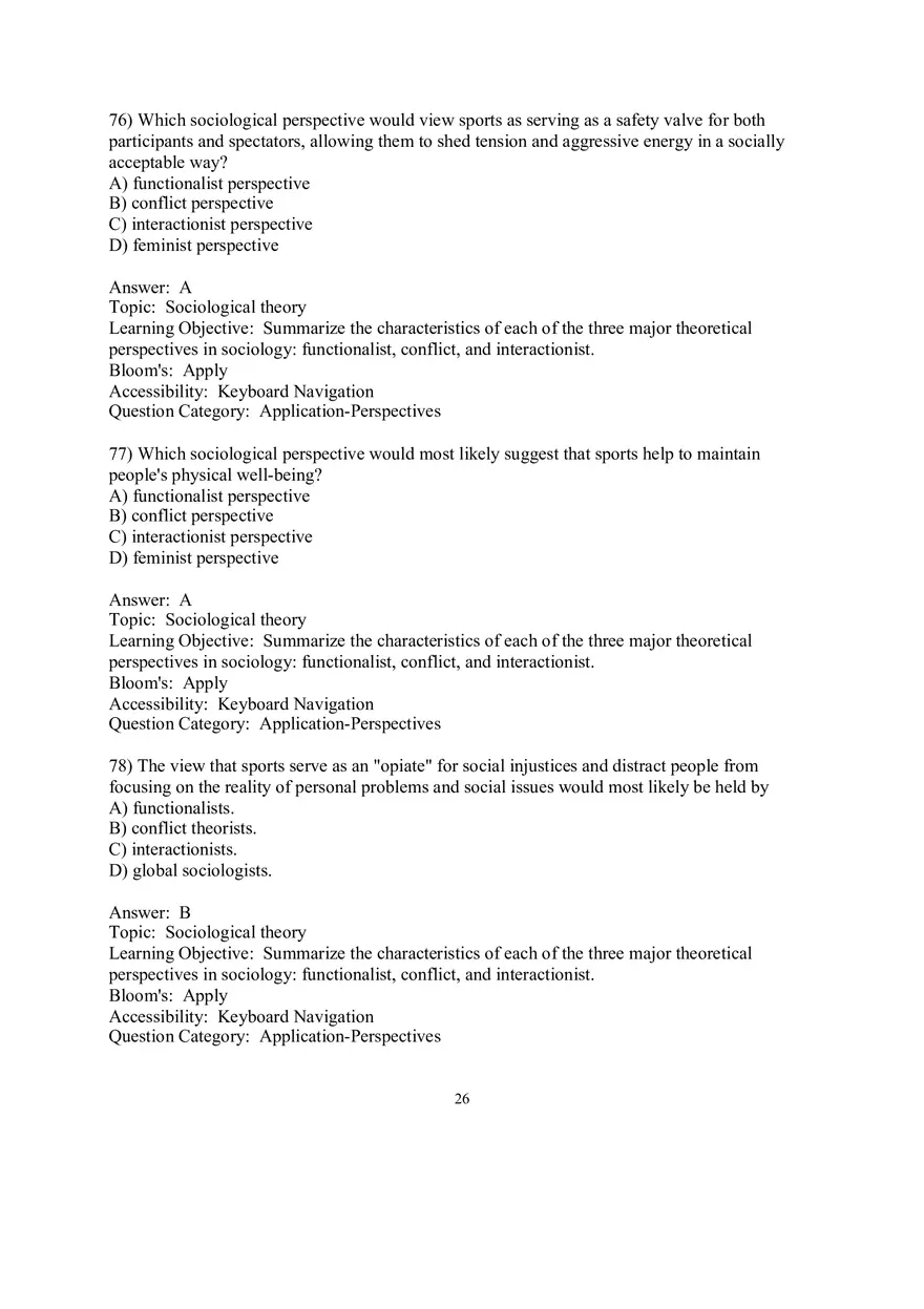 Chapter 01 Understanding Sociology Answers 3 - Page 8