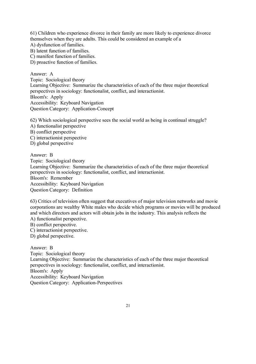 Chapter 01 Understanding Sociology Answers 3 - Page 3
