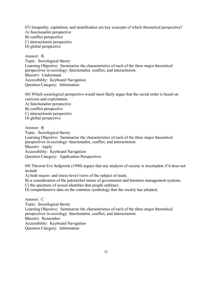 Chapter 01 Understanding Sociology Answers 3 - Page 5