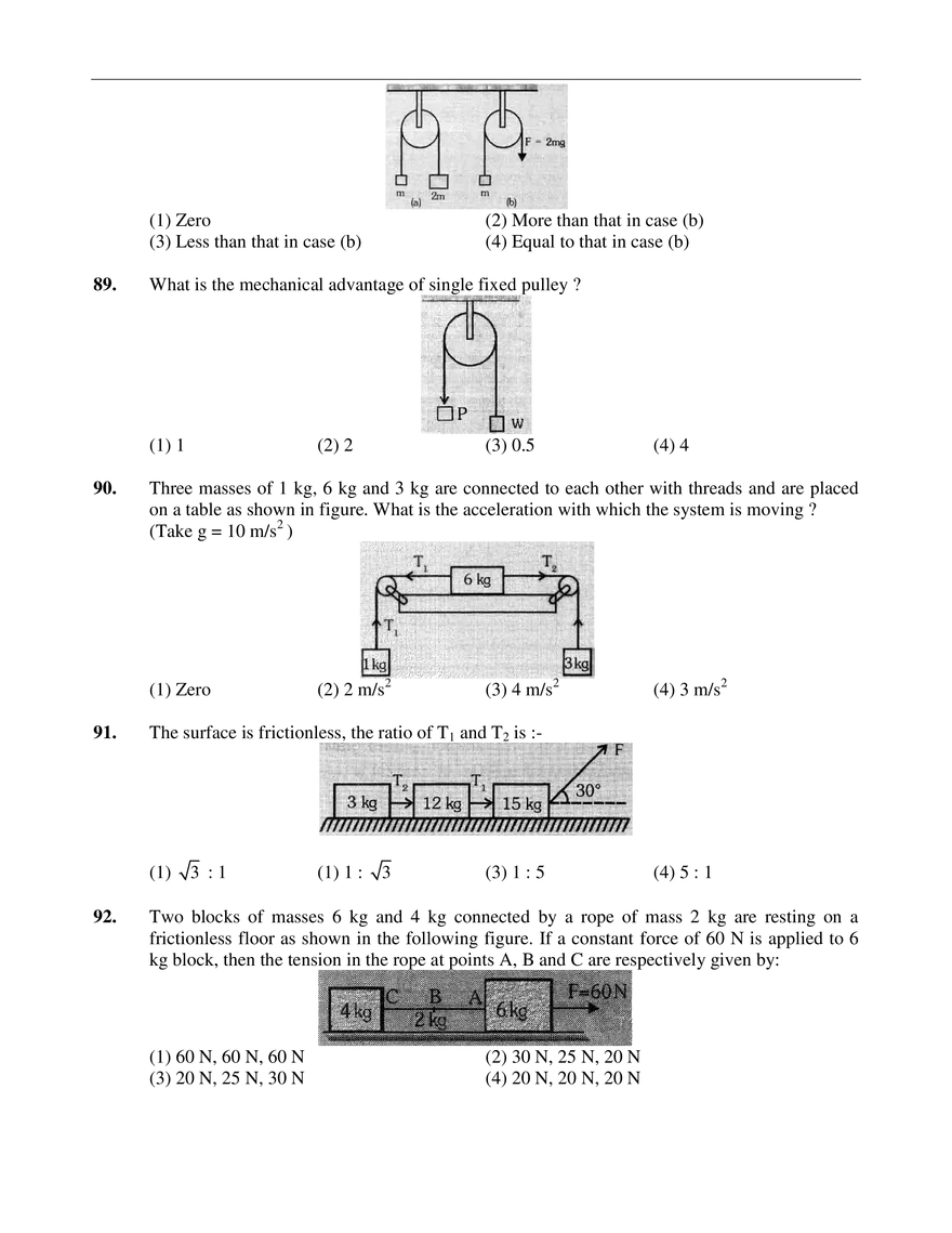 Basic Question Relaed to Concept of Force and Newton’s Laws of Motin - Page 5
