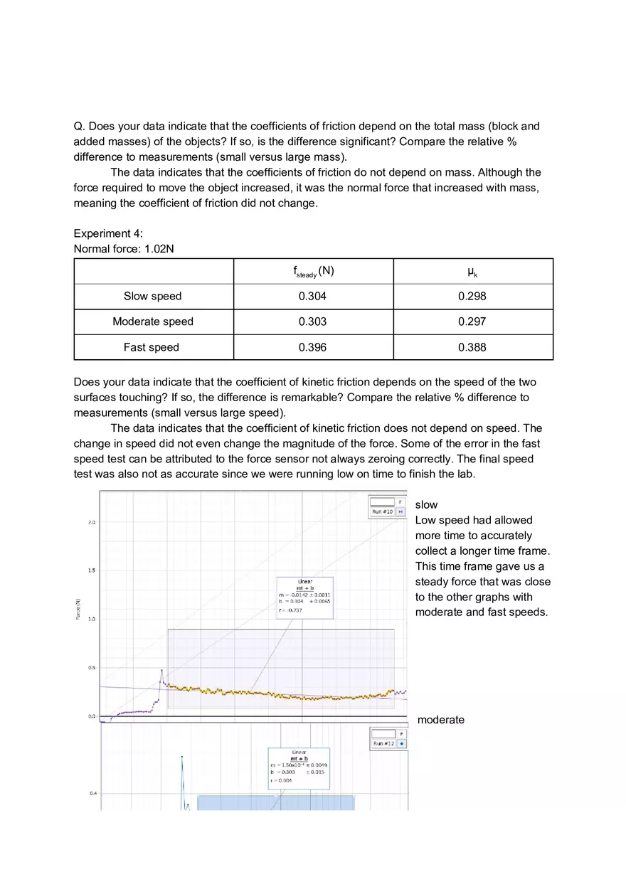 Friction - Lab 5 - Page 7